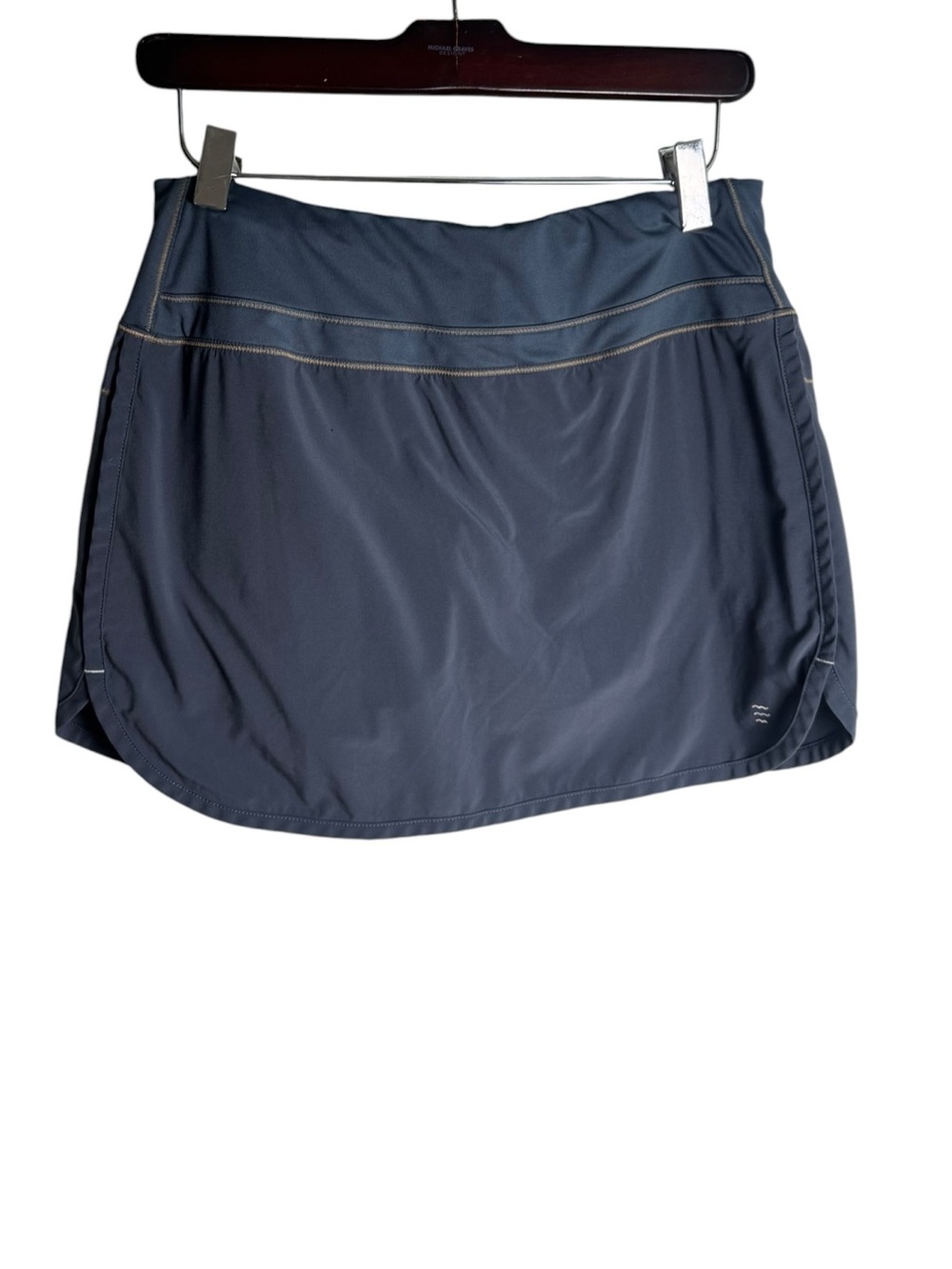 Free Fly Bamboo-Lined Active Breeze Skort 13” Storm Cloud Blue Gray Size Small